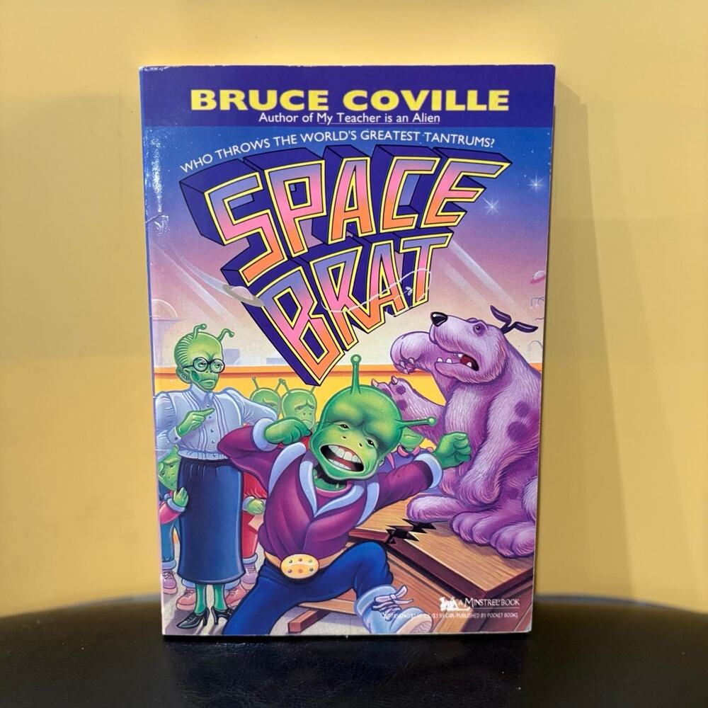 Space Brat Bruce Coville First Minstrel Printing 1992 Paperback Sci-Fi Kids